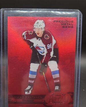 2020-21 Skybox Metal Universe Precious Metal Gems Red /100 Mikko Rantanen Colorado Avalanche