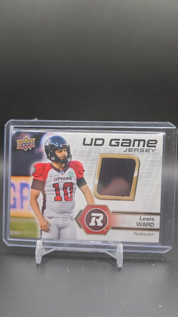 2021 Upper Deck CFL UD Game Jersey Lewis Ward #UD-LW