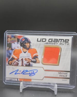 2021 Upper Deck CFL UD Game Jersey Auto #UDA-MR Michael Reilly BC Lions