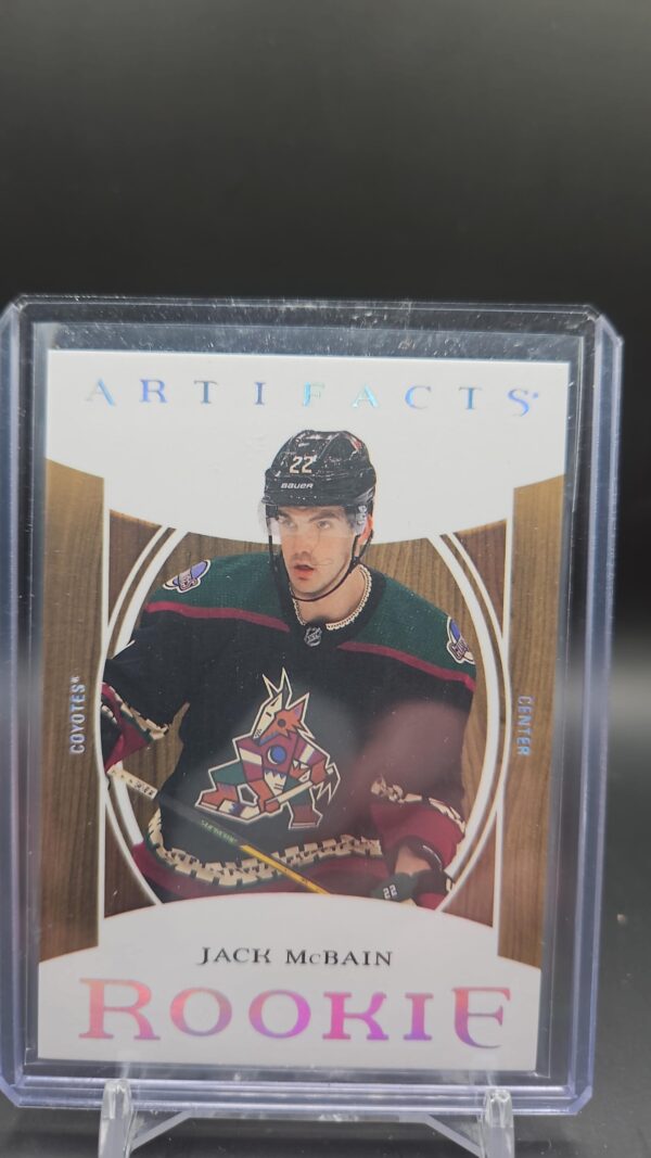 2022-23 Upper Deck Artifacts Rookie Jack McBain Rookie Arizona Coyotes #199