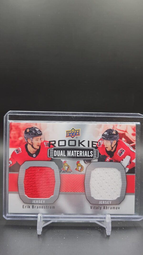 2019 Upper Deck Series 2 Rookie Dual Materials #RDM-BA Erik Brannstrom Abramov