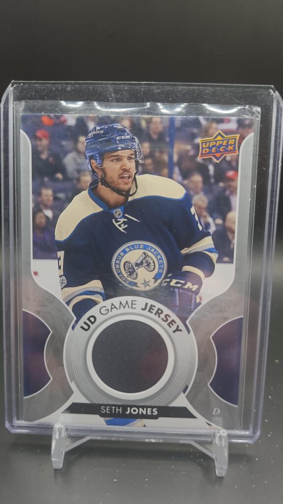 Seth Jones 2017-18 Upper Deck Game Jersey GJ-SJ Series 1 card