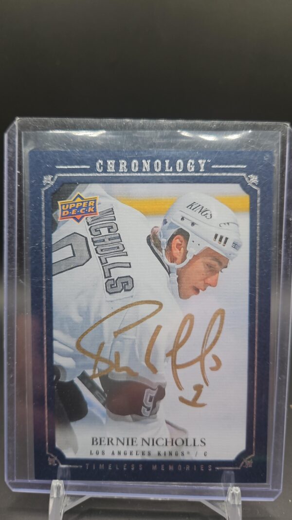 2019-20 Upper Deck Chronology Canvas Auto Bernie Nicholls #CA-BN Auto