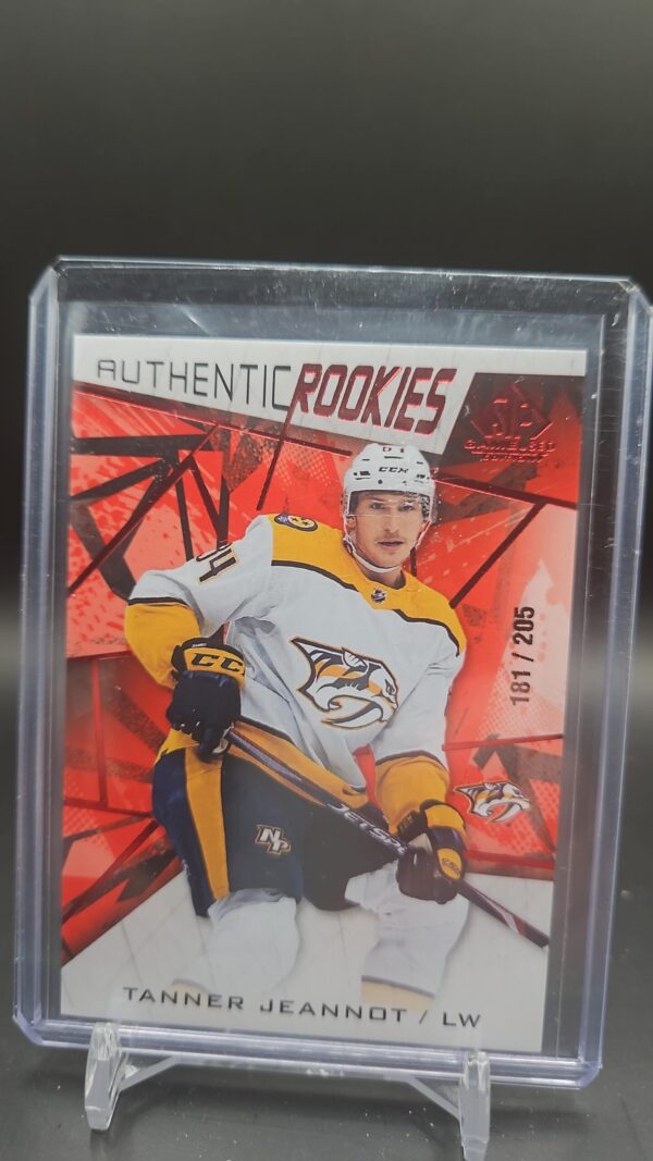 2021-22 SP Game Used Authentic Rookie Tanner Jeannot RC /205 #122