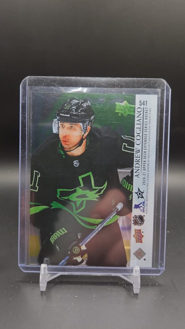 2020-21 Upper Deck Clear Cut #541 Andrew Cogliano - Image 2