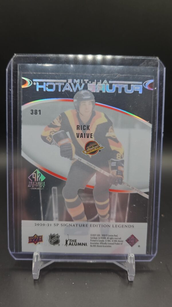 2020 SP Signature Edition Legends All-Time Future Watch Acetate Rick Vaive #381 - Image 2