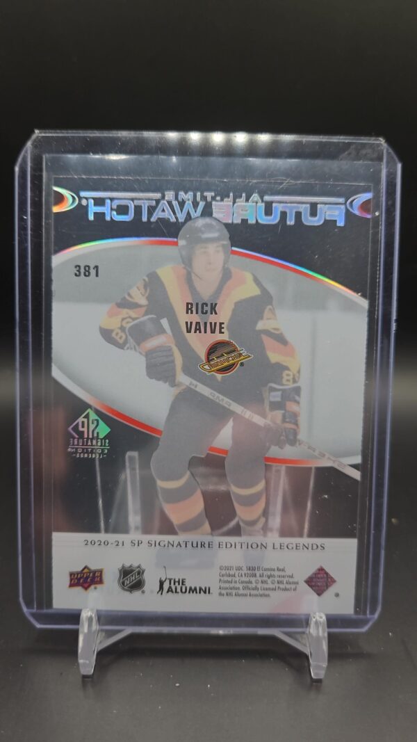 2020 SP Signature Edition Legends All-Time Future Watch Acetate Rick Vaive #381 - Image 2