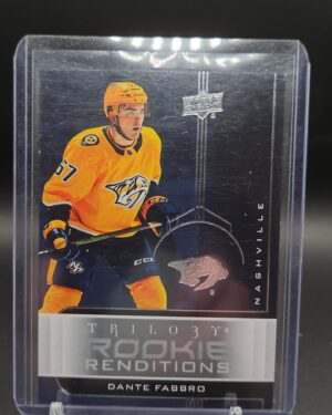 2019-20 UD Trilogy Rookie Renditions #RR-18 Dante Fabbro - Nashville Predators