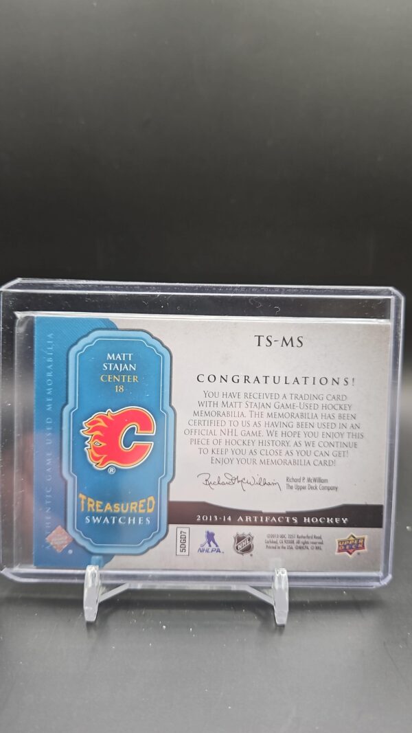 2013-14 ARTIFACTS TREASURED SWATCHES JERSEY - MATT STAJAN #TS-MS - Image 2