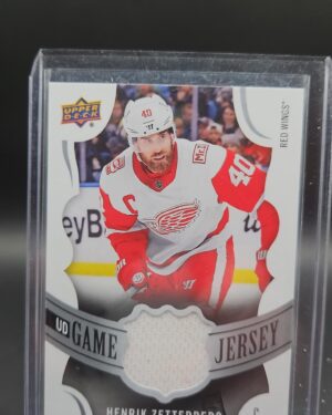 2018-19 UPPER DECK HENRIK ZETTERBERG Series 1 GJ-HZ UD GAME USED JERSEY