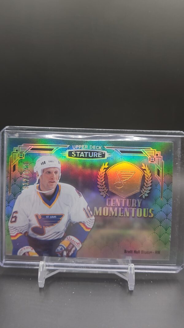 2020-21 Upper Deck Stature Century Momentous Green /149 Brett Hull #CM-16