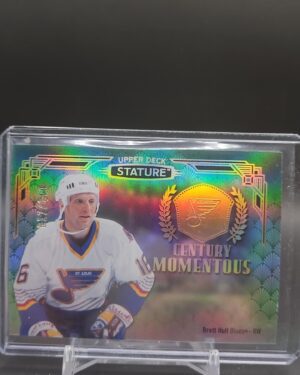 Brett Hull 2020-21 Upper Deck Stature Century Momentous Green #CM-16 card