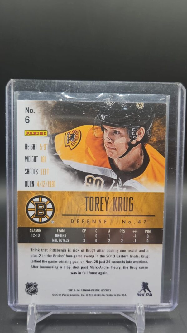 2013-14 PANINI PRIME #6 /299 TOREY KRUG - Image 2