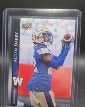2021 Upper Deck CFL 1/1 Alden Darby #193 One of One Toronto Argonauts Card