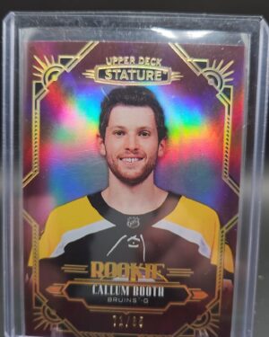 2020-21 Upper Deck Stature Rookie Callum Booth /85 Boston Bruins #105