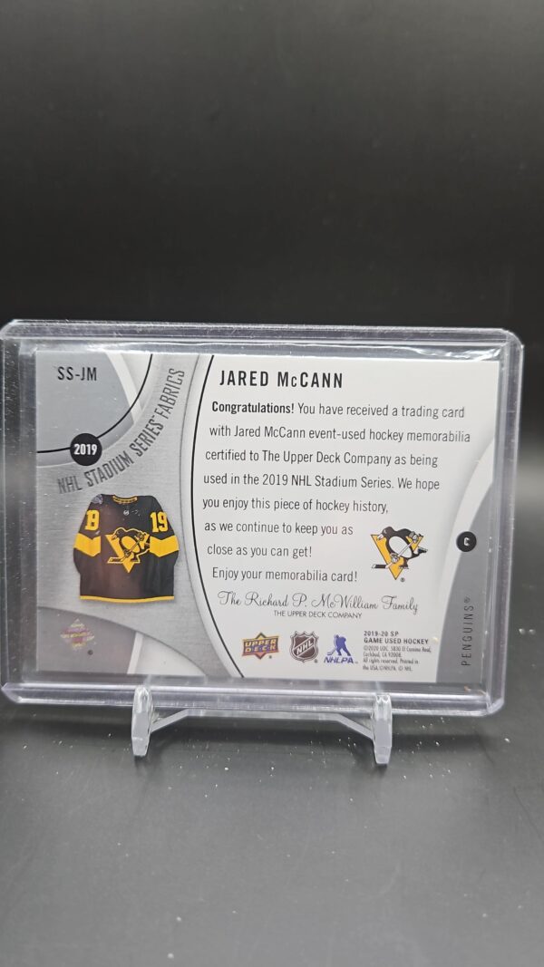 2019-20 Upper Deck SP Game Used NHL Stadium Series Fabrics Jared McCann #SS-JM - Image 2