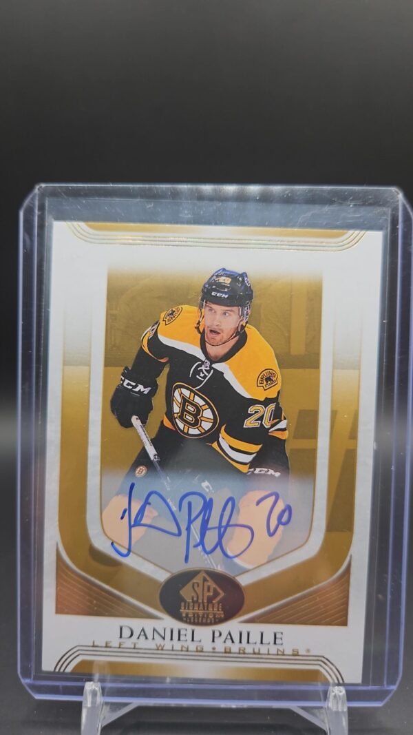 2020-21 SP Signature Edition Legends Gold Spectrum Foil Daniel Paille #292 Auto