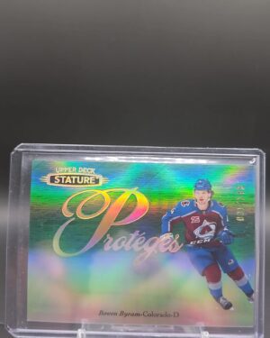 Bowen Byram 2020-21 Upper Deck Stature Protégés Green #P-33 rookie card