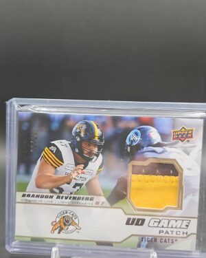 2020 Upper Deck CFL UD Game Jersey /25 #GJ-BR Brandon Revenberg Hamilton Tiger-Cats