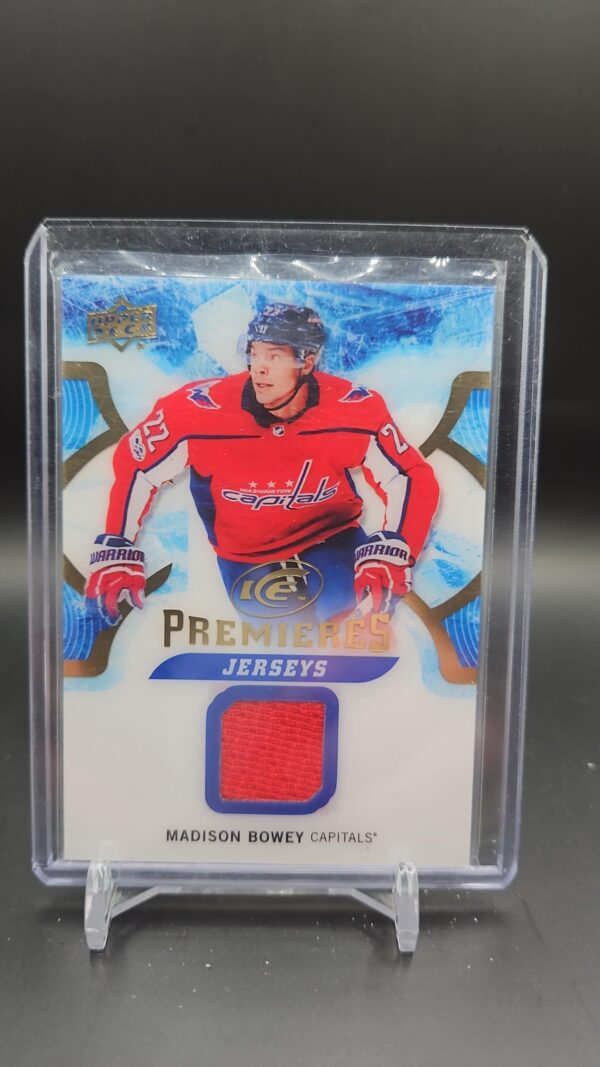 2017-18 UD Ice Premieres Madison Bowey Rookie Jersey #IPJ-MB Washington Capitals
