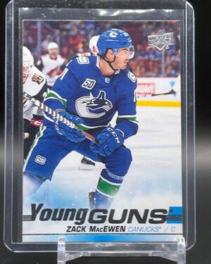 2019-20 Upper Deck Series 1 Young Guns #244 Zack MacEwen rookie, Vancouver Canucks, mint