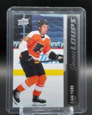 Cam York 2021-22 Upper Deck Young Guns French Variant #243 Philadelphia Flyers hockey card
