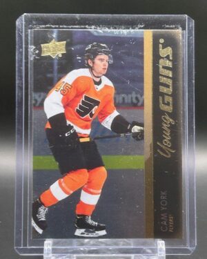 Cam York Upper Deck 2021-22 Series 1 Young Guns Silver Foil #243 rookie hockey card