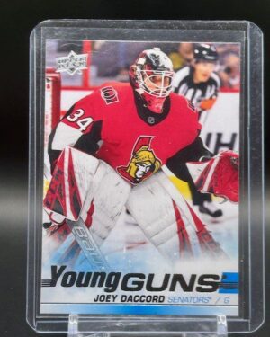 2019-20 Upper Deck Series 2 Young Guns #477 Joey Daccord rookie, Ottawa Senators, mint
