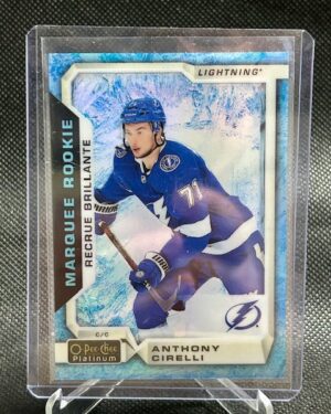 Anthony Cirelli Arctic Freeze Parallel Card 2018-19 O-Pee-Chee Platinum Lightning