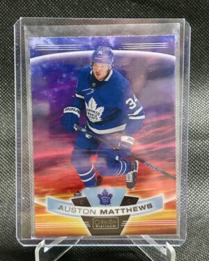 Auston Matthews, OPC Platinum, 2019-20, Sunset, #10, Toronto Maple Leafs