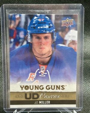 J.T. Miller, Young Guns Canvas, 2013-14, Upper Deck, Series 1, Rookie Card, #C96, New York Rangers