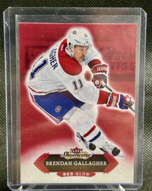 2016-17 Fleer ShowCase Red Glow Brendan Gallagher #61