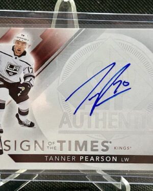 Tanner Pearson, SP Authentic, 2017-18, Sign of the Times, #SOTT-TP, Los Angeles Kings, autograph