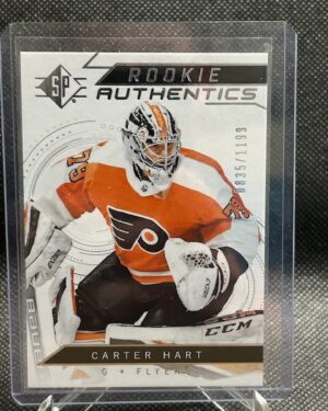 Carter Hart, SP Rookie Authentics, 2018-19, #117, /1199, Philadelphia Flyers