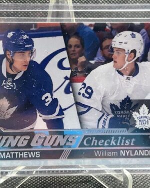 Auston Matthews, William Nylander, Young Guns, 2016-17, Upper Deck, Series 1, Checklist Rookie, #250, Maple Leafs