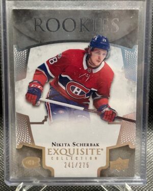 2017-18 Upper Deck Exquisite Collection Rookies Nikita Scherbak /275 #R-20