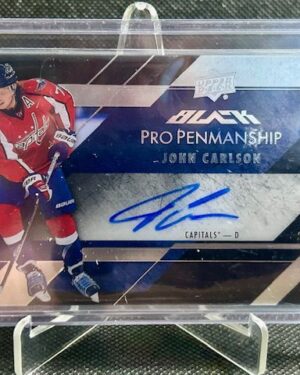 2015-16 Upper Deck Black Pro Penmanship Auto John Carlson #PEN-JC