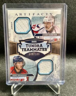 2017-18 Upper Deck Artifacts Tundra Teammates Dual Jersey Kuznetsov/Burakovsky /199 #T2-WAS