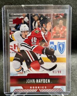 2017-18 Upper Deck Overtime Rookies John Hayden /99 #114