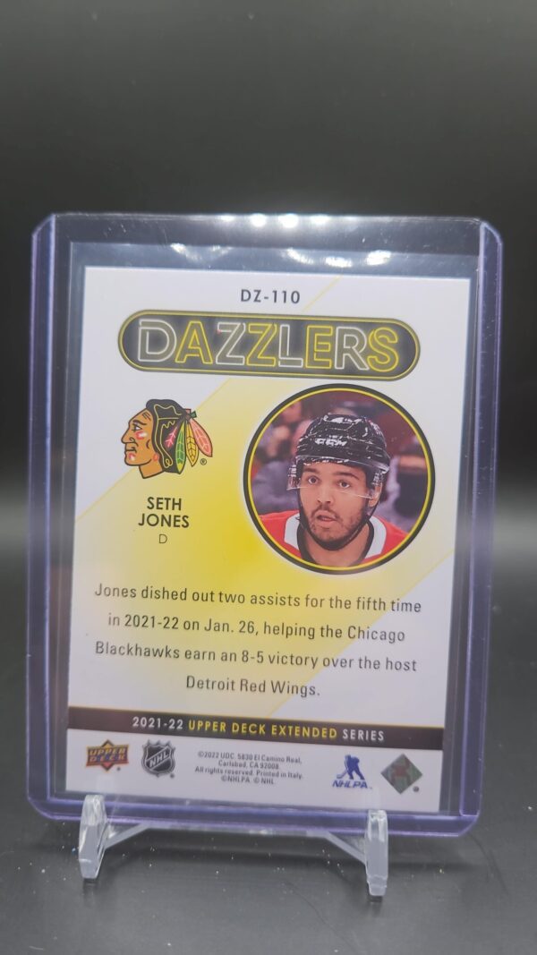 2021-22 Upper Deck Extended Series Dazzlers Blue Seth Jones #DZ-110 - Image 2