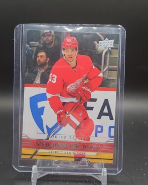Moritz Seider 2021-22 Upper Deck Extended Series Tribute Young Guns Rookie #83 hockey card