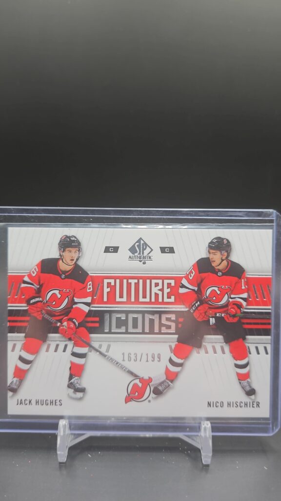 Jack Hughes Nico Hischier SP Authentic Future Icons 2019-20 /199 Devils