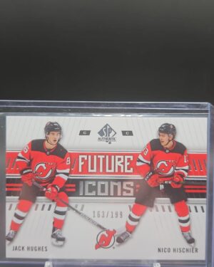 Jack Hughes Nico Hischier SP Authentic Future Icons 2019-20 /199 Devils