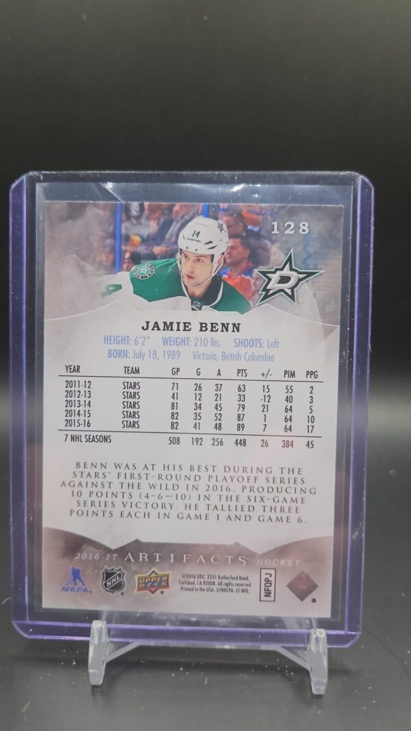 2016-17 Artifacts #128 Jamie Benn /499 - Image 2