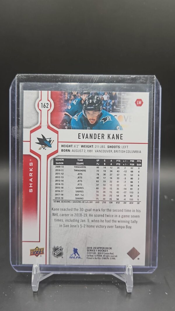 2019-20 Upper Deck UD Exclusives /100 Evander Kane #162 - Image 2