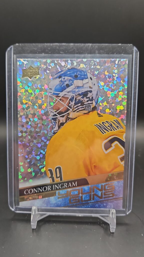 2020-21 Upper Deck Connor Ingram #223 Speckled Rainbow Foil Young Guns rookie card front