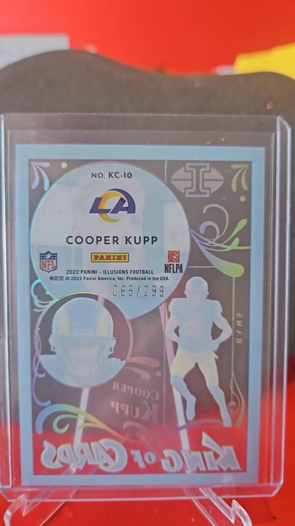 2022 Panini Illusions King Of Cards Blue Parallel #KC-10 /299 RAMS Cooper KUPP - Image 2