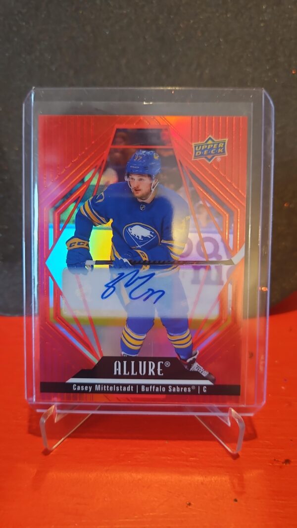 22/23 UD ALLURE CASEY MITTLESTADT RED RAINBOW BASE AUTOGRAPH AUTO #64