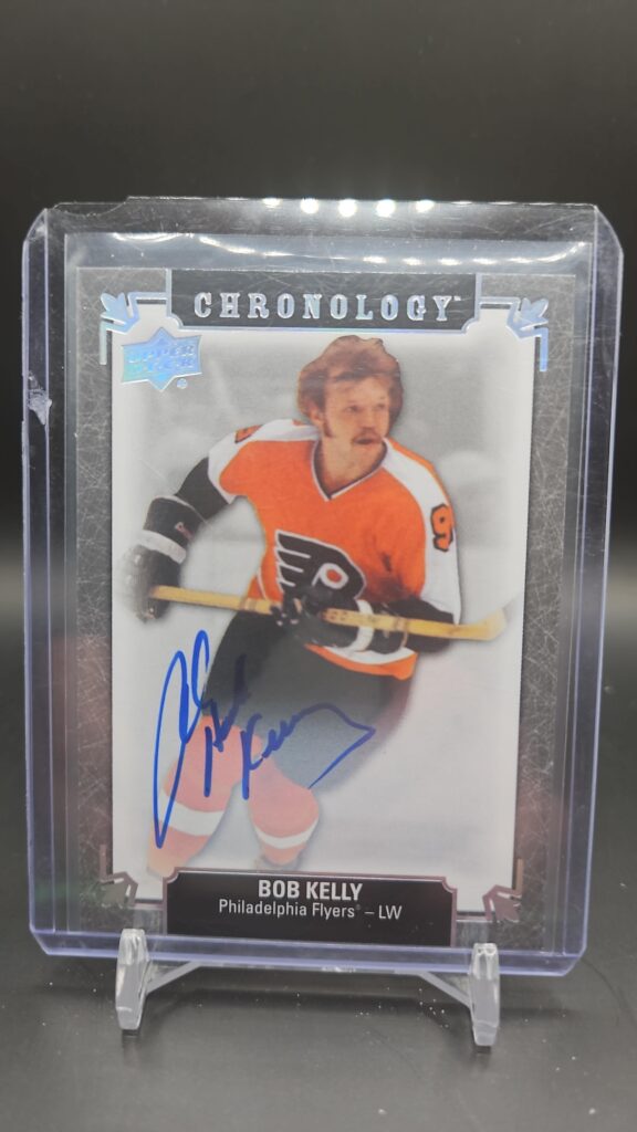 Bob Kelly, Upper Deck Chronology, 2019-20, Franchise History Auto, #FH-PH-BK, Philadelphia Flyers