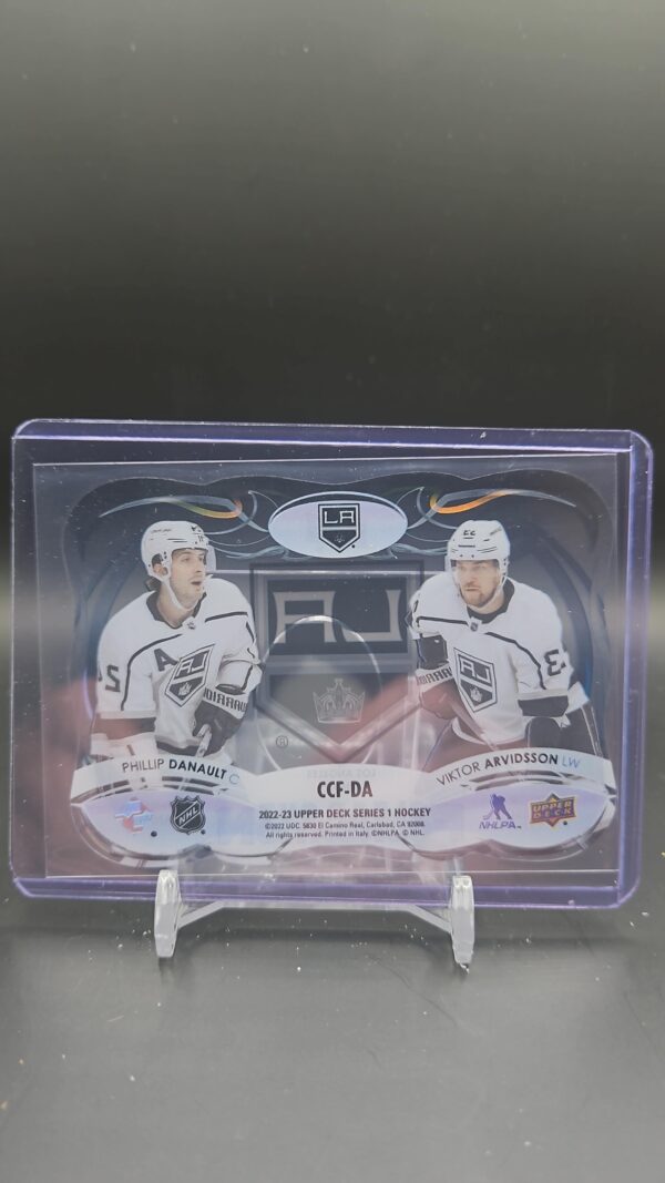 2022 Upper Deck Series 1 Clear Cut Foundations Viktor Arvidsson Phillip Danault - Image 2